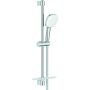 Grohe Brausestangenset TEMPESTA 110 CUBE, 3 Strahlarten, Ablage 27576, 600mm chrom