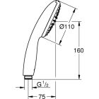 Ruční sprcha Grohe TEMPESTA 110, 1 sprcha, typ chrom