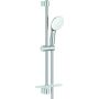 Barre de douche Grohe TEMPESTA 110, 3 types de jets, Water Saving, tablette 26918, 600 mm, chromée