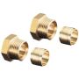 Oventrop connection set, double, brass, 10 mm