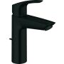 Grohe Eurosmart Waschtisch Armatur, M-Size, Mittelstellung kalt, mit Ablaufgarnitur, matte black