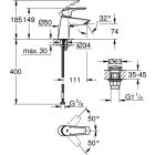 Grohe Eurosmart Waschtisch Armatur, S-Size gen. gl.K....