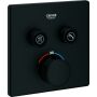 Grohe thermostat Grohtherm SmartControl, carré FMS 2 ASV phantom black