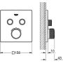 Θερμοστάτης Grohe Grohtherm SmartControl, γωνιακός FMS 2 ASV phantom μαύρο