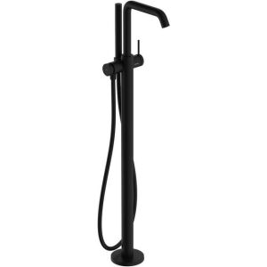 Hansgrohe Tecturis S Badearmatur, bodenstehend, Ausladung 194mm, mattschwarz