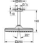 Grohe, ensemble de douche de tête Tempesta Cube...