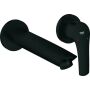 Grohe 2-Loch-Waschtischbatterie EUROSMART, Ausladung 211mm, matte black