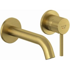 Kludi Bozz Waschtisch-Zweiloch-Einhandmischer, UP brushed gold