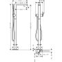 Hansgrohe Tecturis E Badearmatur, bodenstehend chrom