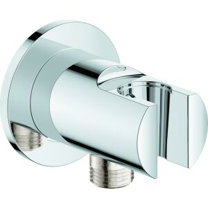 Grohe Wandanschlussbogen TEMPESTA, mit Brausehalter, eigensicher, chrom