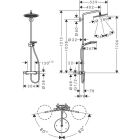 Hansgrohe Duş Borusu CROMA SELECT S 280 1jet, EcoSmart,...