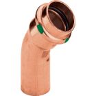 PROFIPRESS 45-degree copper elbow I/A