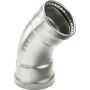 SANPRESS-INOX Pressfitt. 45 degree elbow