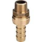 Brass screw connection for standpipe hose