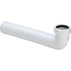 90° elbow made of white polypropylene