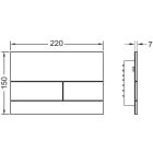 Przycisk spłukujący do WC TECE square II, do...