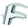 Grohe EUROSMART Waschtisch Armatur, Zugstangen-Ablaufgarnitur 1 1/4" chrom