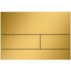 Tece Square toilet push plate, metal gold look brushed...