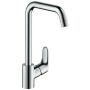 Hansgrohe 260 FOCUS βρύση κουζίνας, χαμηλή πίεση, για ανοιχτούς θερμοσίφωνες, εμφάνιση ανοξείδωτου χάλυβα