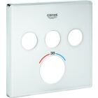 Rosace Grohe SMARTCONTROL blanc lune, carrée, pour...