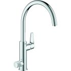 Grohe BLUE PURE BauCurve μίξερ νεροχύτη κουζίνας, C στόμιο χρώμιο