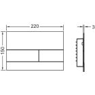 Placa de accionamiento para inodoro Tece Square de metal...