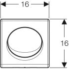 B-Ware : Geberit Urinal Handauslösung HYBASIC,...