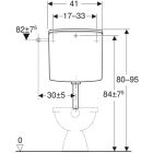 B-Ware: Geberit Aufputz Spülkasten AP140, weiß