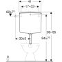 B-Ware: Geberit Aufputz Spülkasten AP140, weiß
