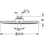 B-Ware: Grohe Kopfbrause RAINSHOWER C 210 mm, chrom