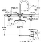 B-Ware: Grohe Concetto 3-Loch-Waschtischbatterie, chrom