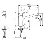 B-Ware: Hansa Twist Spültisch Küchenarmatur,...