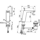 B-Ware: Hansa Loft Waschtisch Armatur, mit Ablaufgarnitur, verchromt