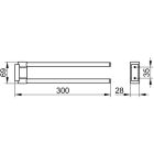 B-Ware: Keuco Handtuchhalter PLAN, 2-teilig, schwenkbar...