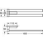 Grohe SELECTION CUBE porte-serviettes double, 2 bras, pivotant, 400 mm, noir fantôme