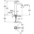 Bateria umywalkowa Grohe GRANDERA, do umywalek...