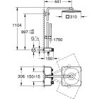 Grohe EUPHORIA SC SYSTEM Duschsystem 310 Cube Duo, mit...