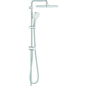 Sistema de duche Grohe TEMPESTA 250 CUBE, com desviador, chuveiro redondo, cromado