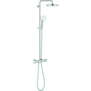 Sprchový systém Grohe TEMPESTA SYSTEM 210, s termostatickou sprchovou baterií a kulatou sprchovou hlavicí, chrom