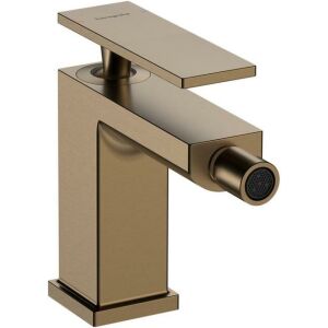 Hansgrohe Tecturis E Bidetarmatur, Zugstangen-Ablaufgarnitur, brushed bronze