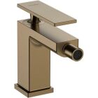 Hansgrohe Tecturis E bidet mixer, pop-up waste set, brushed bronze