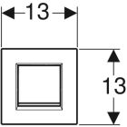 Geberit type 30 replacement actuator plate for UR control,