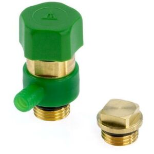 Bender drain valve and plug, self-sealing, 1/4"