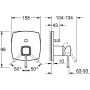 Conjunto de misturadoras de banheira de encastrar Grohe GRANDERA, para Rapido SmartBox 35604 cromado