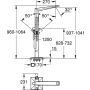 Grohe ALLURE BRILLIANT Badearmatur für Bodenmontage, chrom