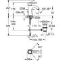 Grohe Grandera Waschtischarmatur, M-Size, Zugstangen-Ablaufgarnitur chrom