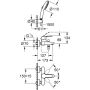 Grohe EUROSTYLE C Grifería para bañera, con set de ducha cromado