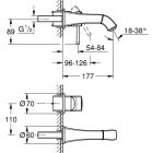 Grohe GRANDERA 2-otvorová umyvadlová...