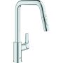 Grohe EUROSMART Spültisch Küchenarmatur, hoher Auslauf, Dual Spülbrause chrom