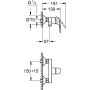 Grohe EUROECO Duscharmatur, Aufputz, chrom